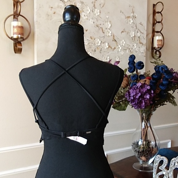 Pink Victoria's Secret Push-up Black Scallop Lace Bralette Bra. Size XS - Picture 16 of 17